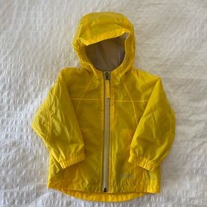 Adorable yellow L.L. Bean baby raincoat